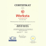 certifikat miljöansvar - werksta