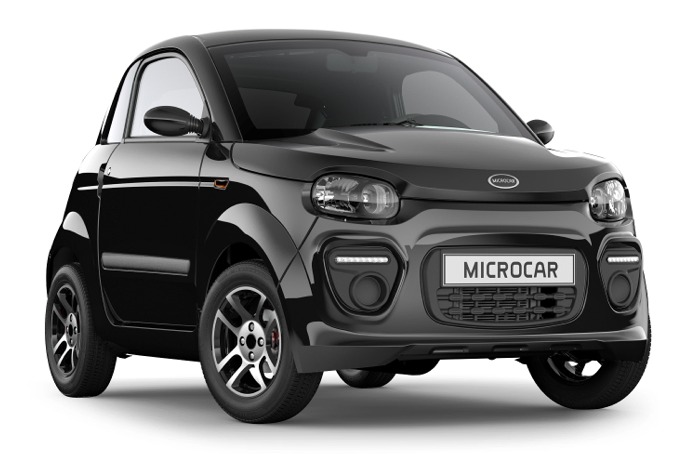 Svart Microcar mopedbil - Werksta
